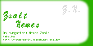 zsolt nemes business card